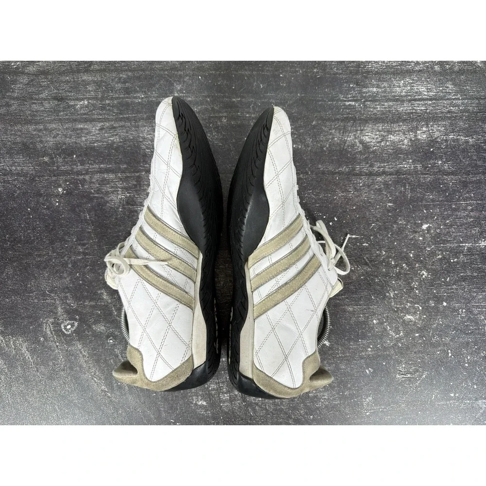Adidas Tuscany Goodyear Mens 13 US White Black Racing Driving Shoes 2004